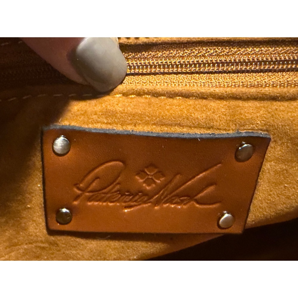 Patricia Nash Light Blue Leather Crossbody Bag Zip Top Shoulder Bag - Picture 4 of 16
